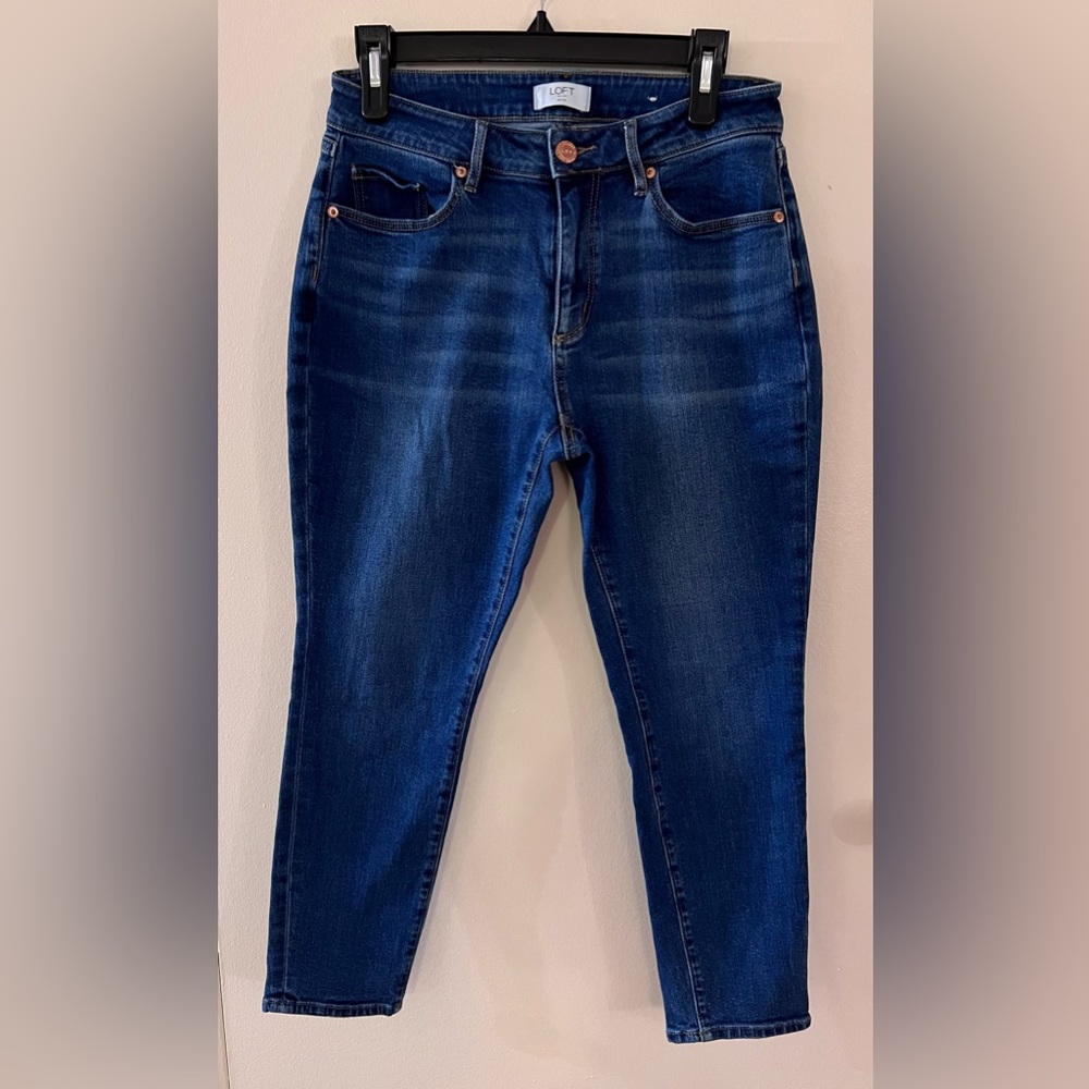 Loft outlet petite curvy skinny ankle length jeans size 8
